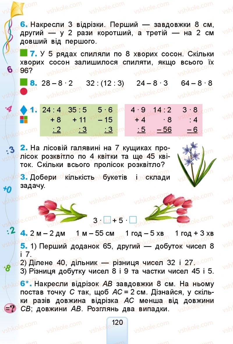 Страница 120 | Підручник Математика 2 клас Г.П. Лишенко 2019