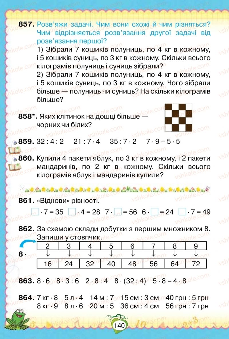 Страница 140 | Підручник Математика 2 клас Н.П. Листопад 2019
