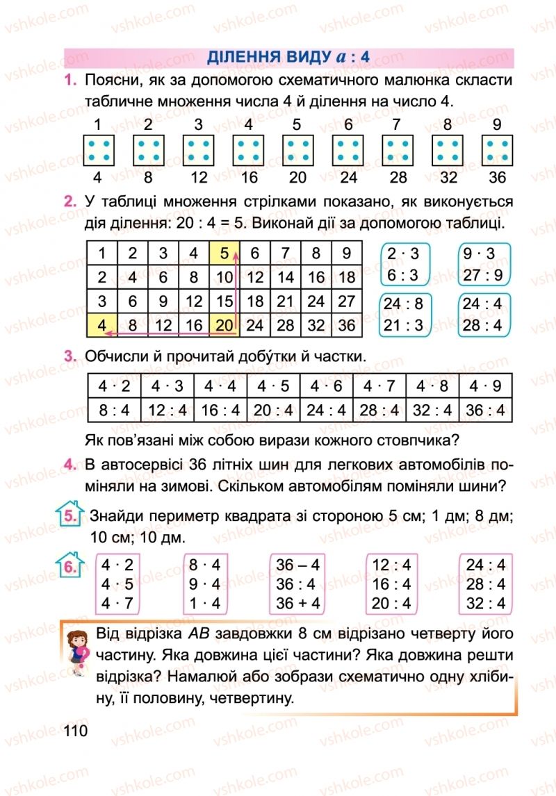 Страница 110 | Підручник Математика 2 клас А.М. Заїка 2019