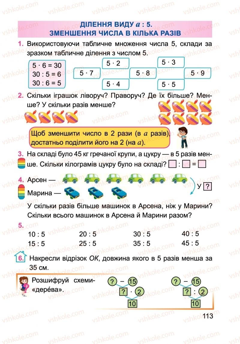 Страница 113 | Підручник Математика 2 клас А.М. Заїка 2019