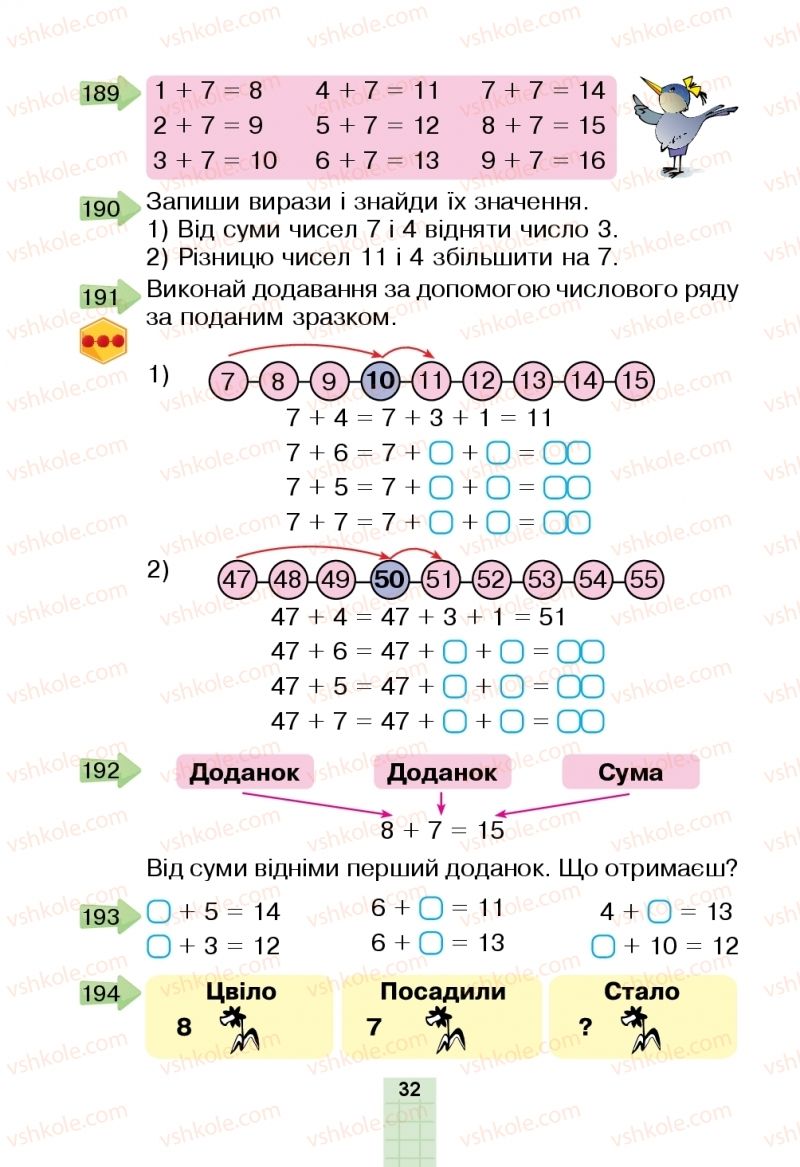 Страница 32 | Підручник Математика 2 клас Н.О. Будна, М.В. Беденко  2019