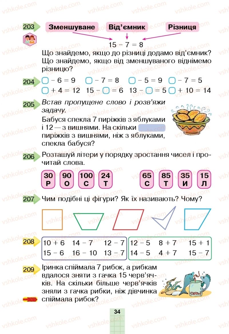 Страница 34 | Підручник Математика 2 клас Н.О. Будна, М.В. Беденко  2019