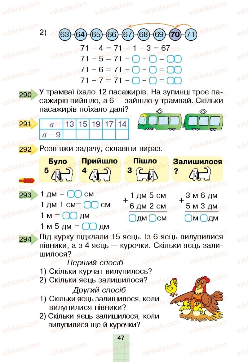 Страница 47 | Підручник Математика 2 клас Н.О. Будна, М.В. Беденко  2019