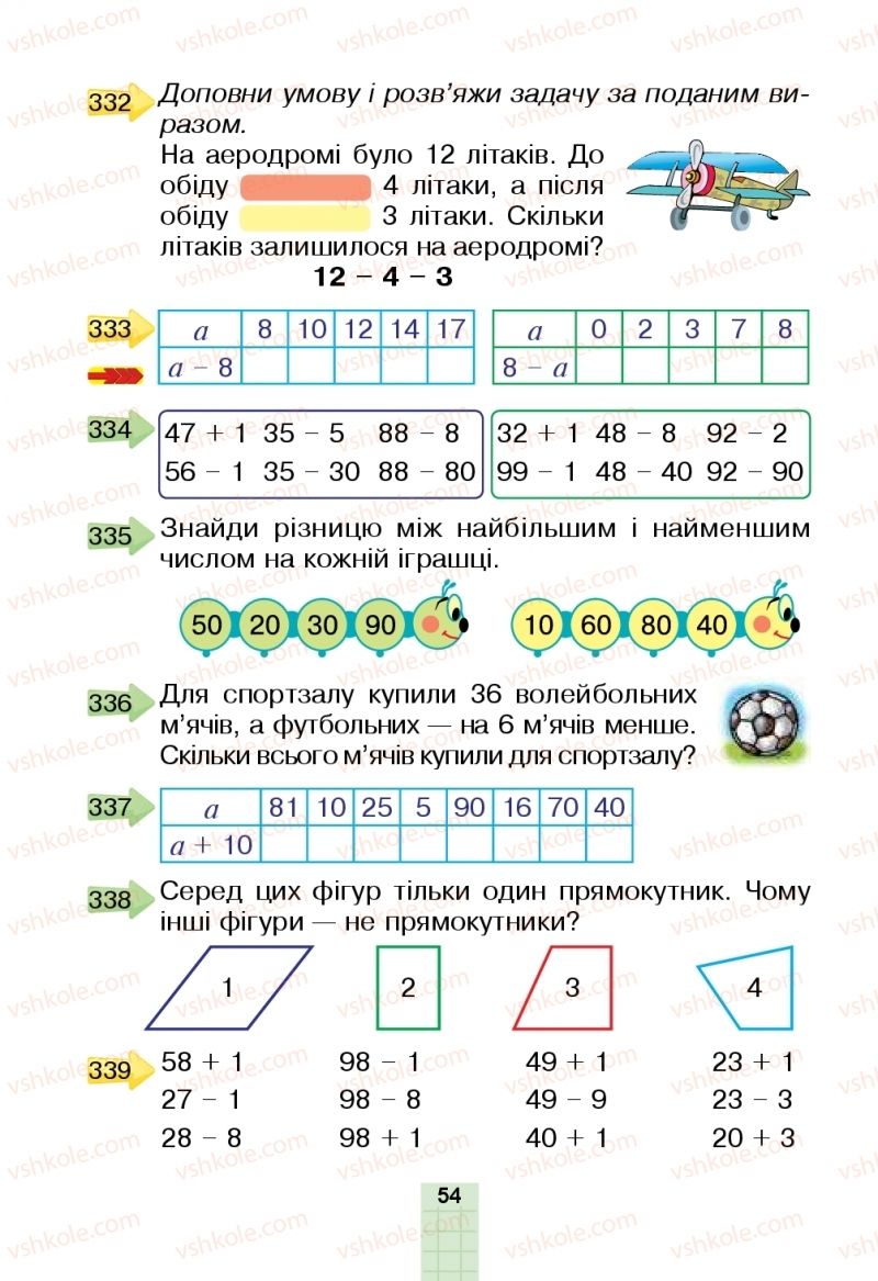 Страница 54 | Підручник Математика 2 клас Н.О. Будна, М.В. Беденко  2019