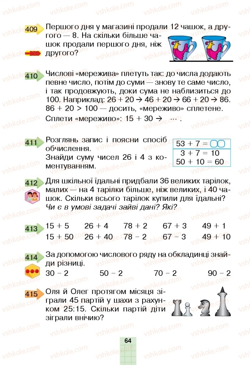 Страница 64 | Підручник Математика 2 клас Н.О. Будна, М.В. Беденко  2019