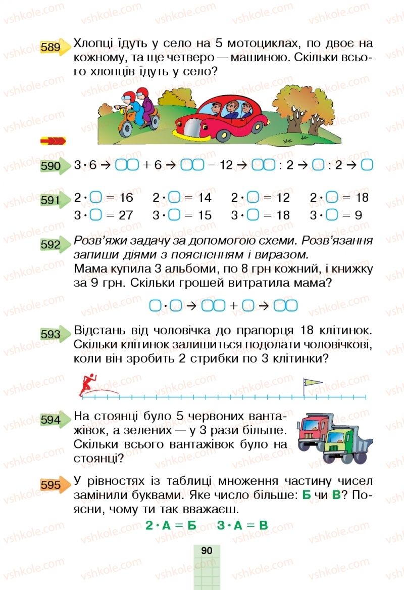 Страница 90 | Підручник Математика 2 клас Н.О. Будна, М.В. Беденко  2019