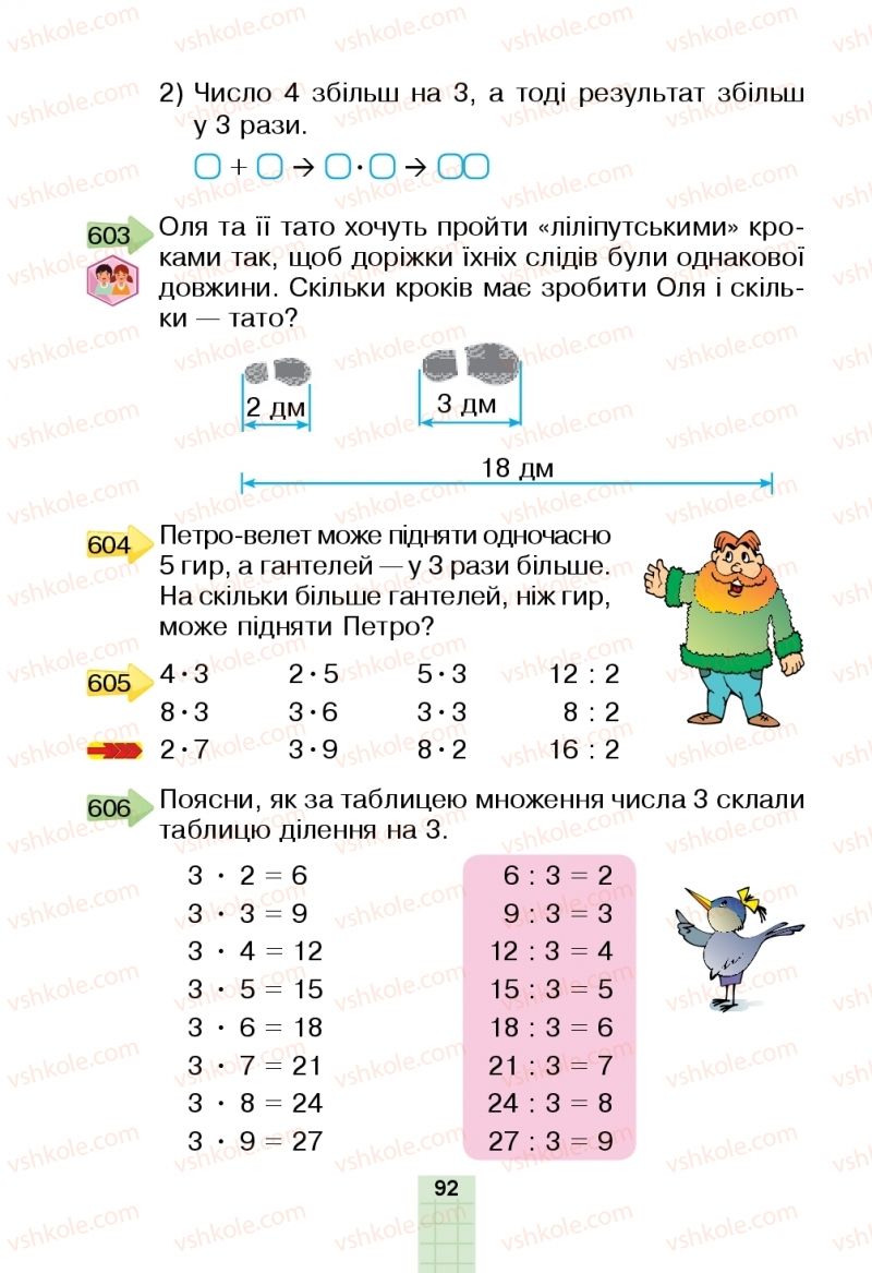 Страница 92 | Підручник Математика 2 клас Н.О. Будна, М.В. Беденко  2019