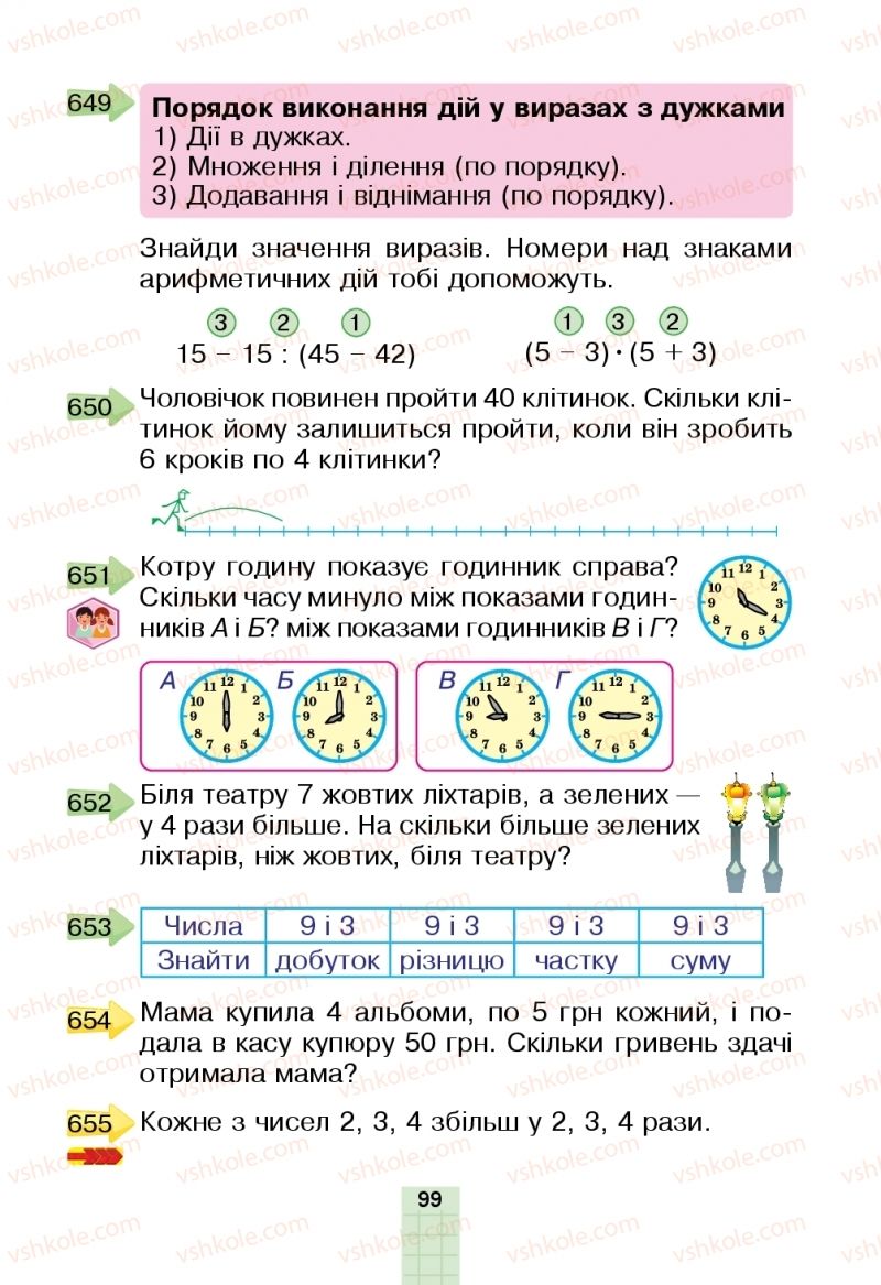 Страница 99 | Підручник Математика 2 клас Н.О. Будна, М.В. Беденко  2019