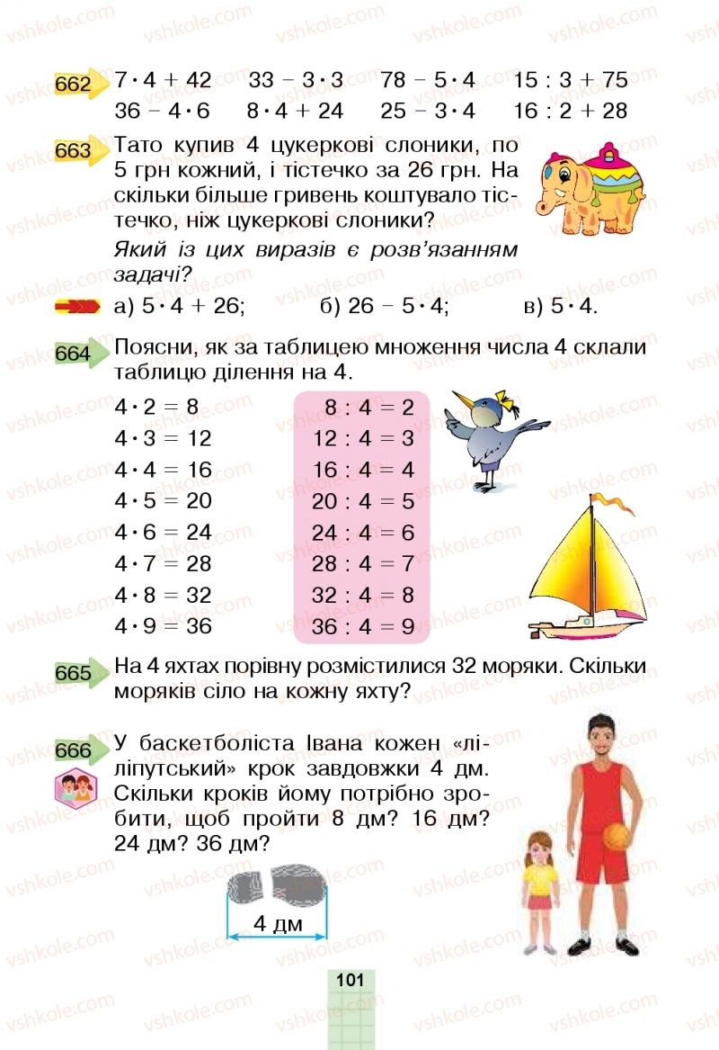Страница 101 | Підручник Математика 2 клас Н.О. Будна, М.В. Беденко  2019