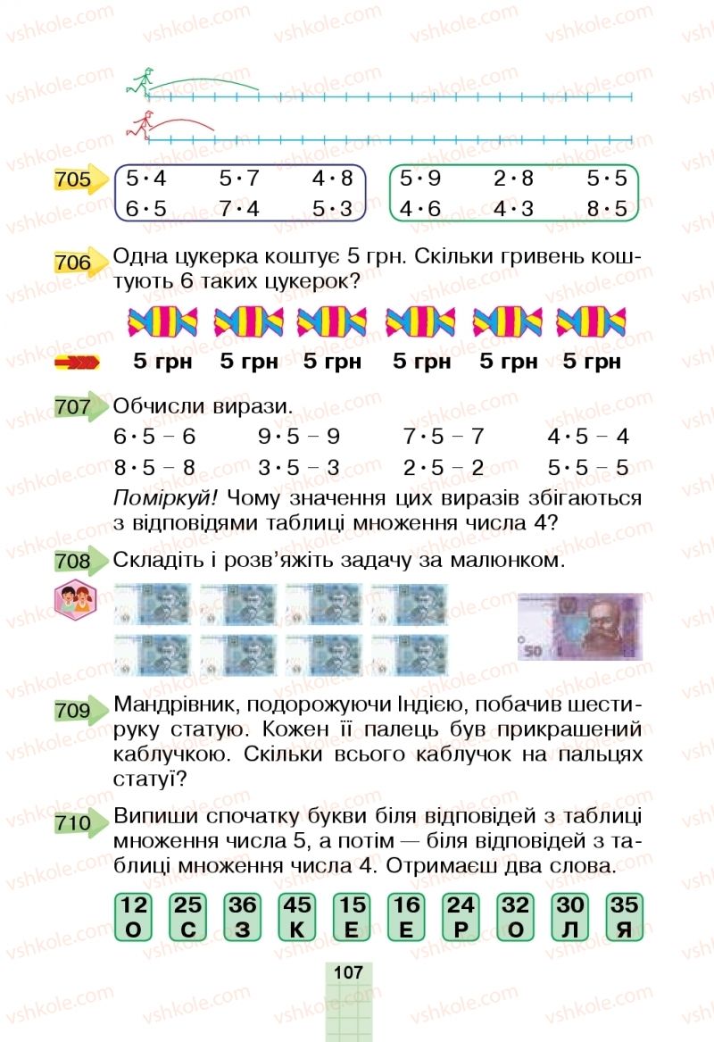 Страница 107 | Підручник Математика 2 клас Н.О. Будна, М.В. Беденко  2019