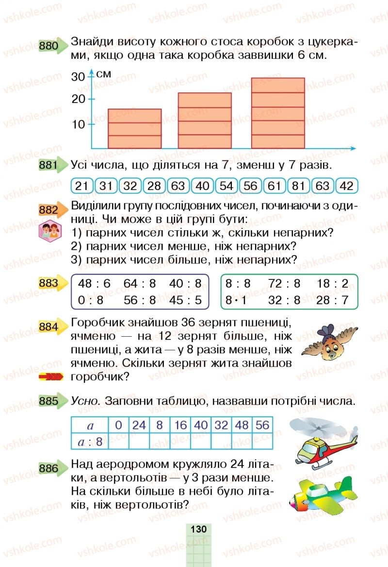Страница 130 | Підручник Математика 2 клас Н.О. Будна, М.В. Беденко  2019