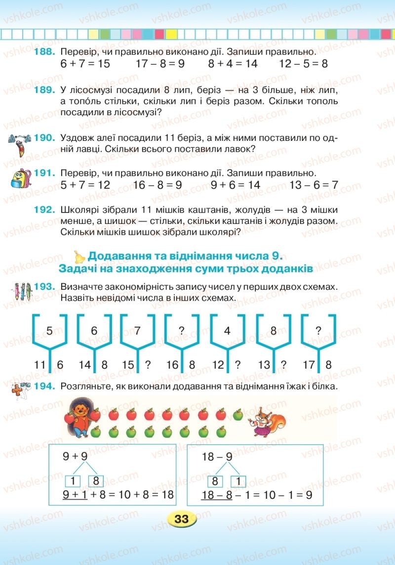 Страница 33 | Підручник Математика 2 клас Л.В. Оляницька 2019