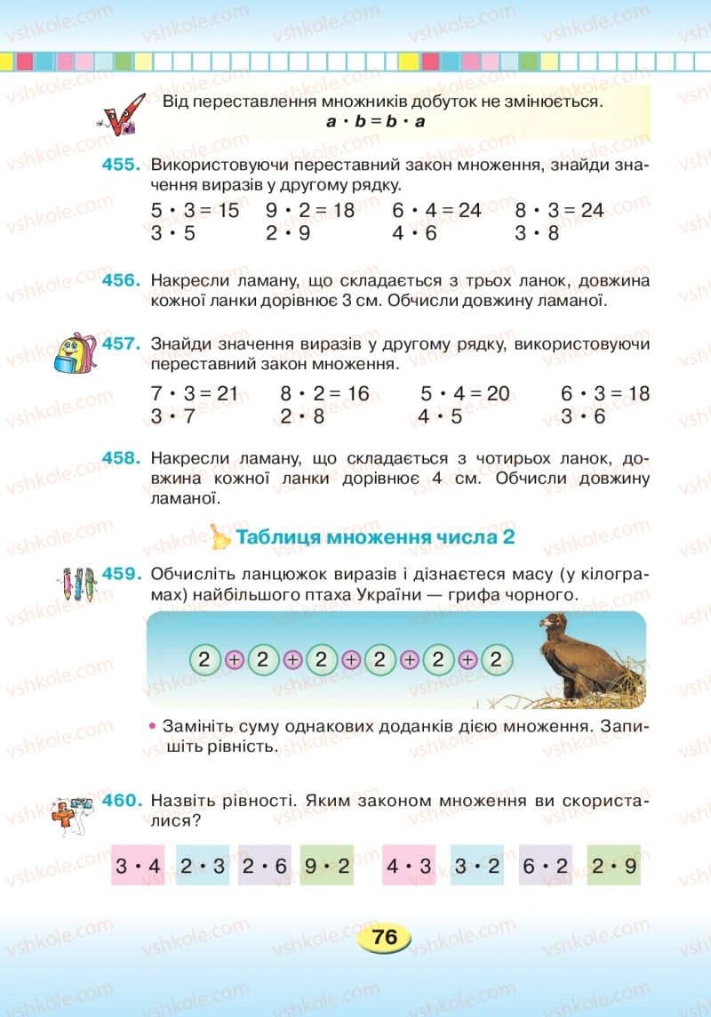 Страница 76 | Підручник Математика 2 клас Л.В. Оляницька 2019