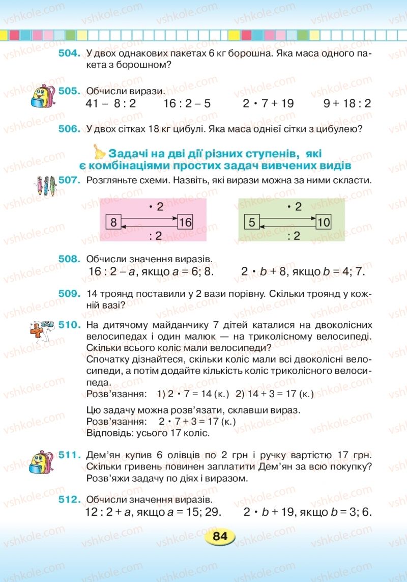 Страница 84 | Підручник Математика 2 клас Л.В. Оляницька 2019