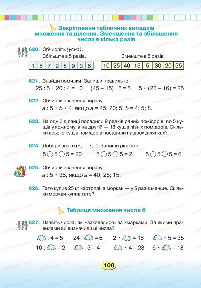 Страница 100 | Підручник Математика 2 клас Л.В. Оляницька 2019