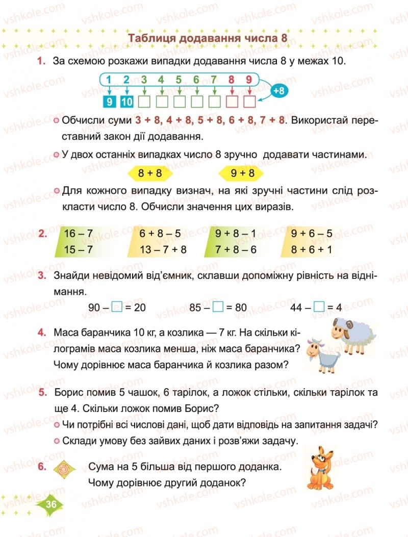 Страница 36 | Підручник Математика 2 клас М.В. Козак, О.П. Корчевська 2019