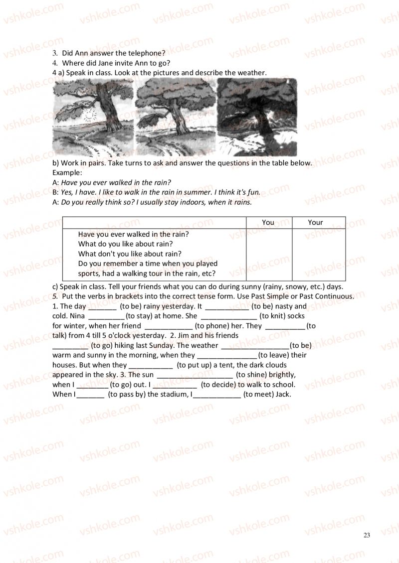 Страница 23 | Підручник Англiйська мова 6 клас А.М. Несвіт 2012