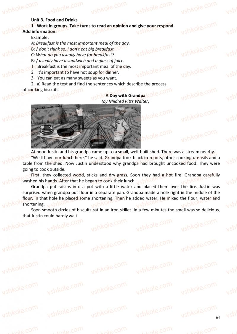 Страница 64 | Підручник Англiйська мова 6 клас А.М. Несвіт 2012