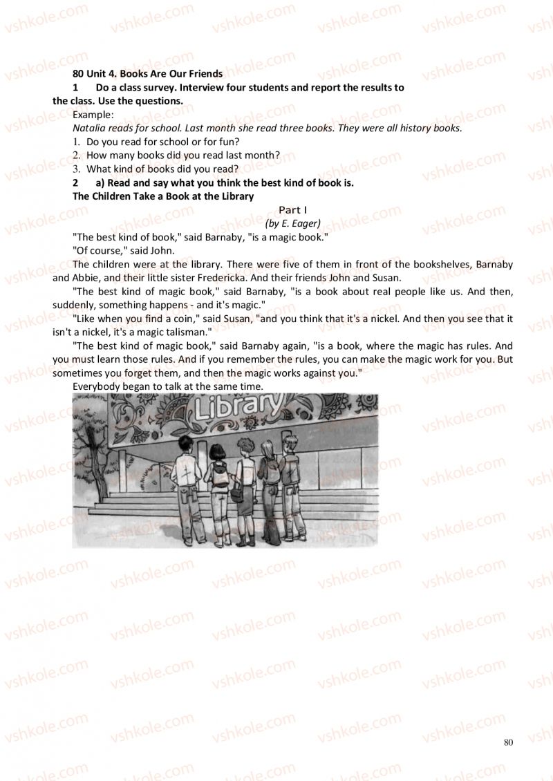 Страница 80 | Підручник Англiйська мова 6 клас А.М. Несвіт 2012