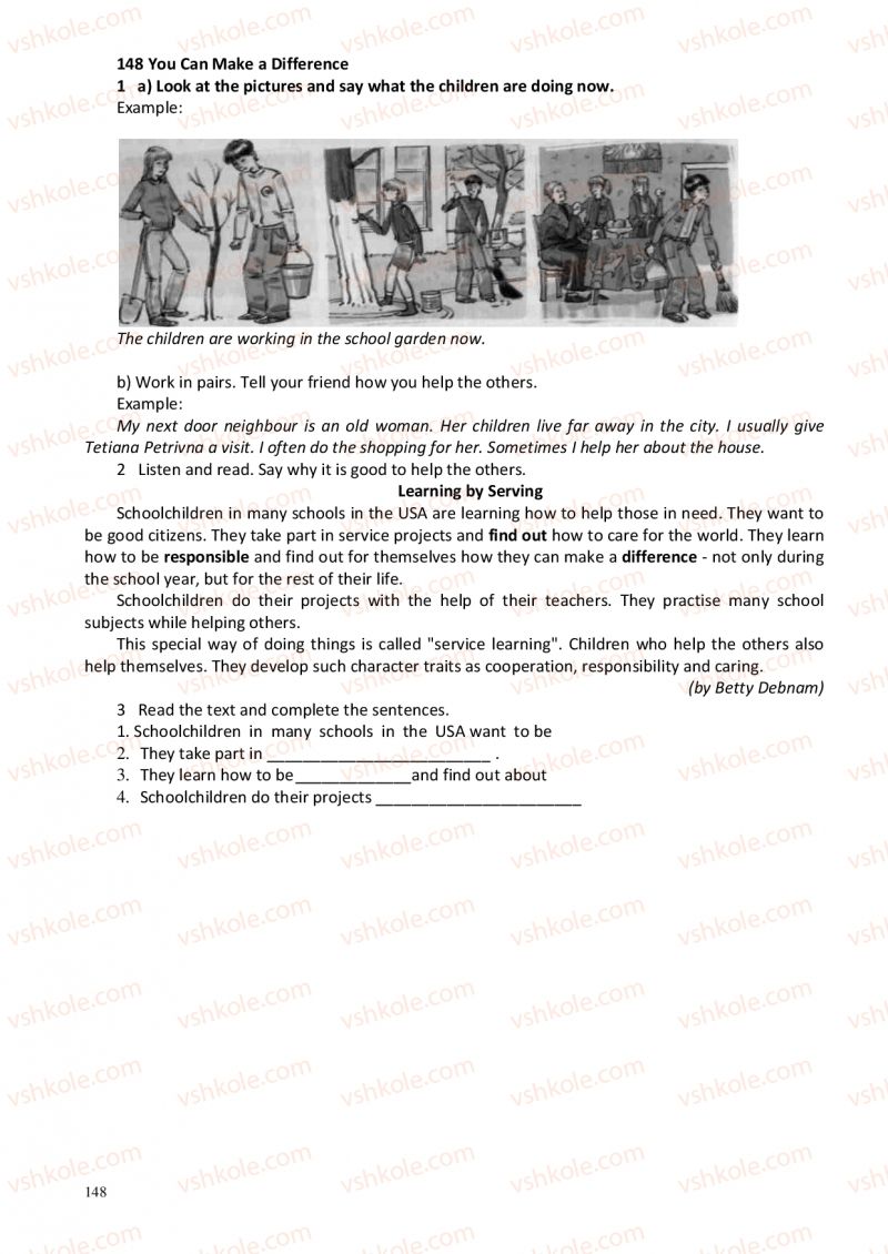 Страница 148 | Підручник Англiйська мова 6 клас А.М. Несвіт 2012