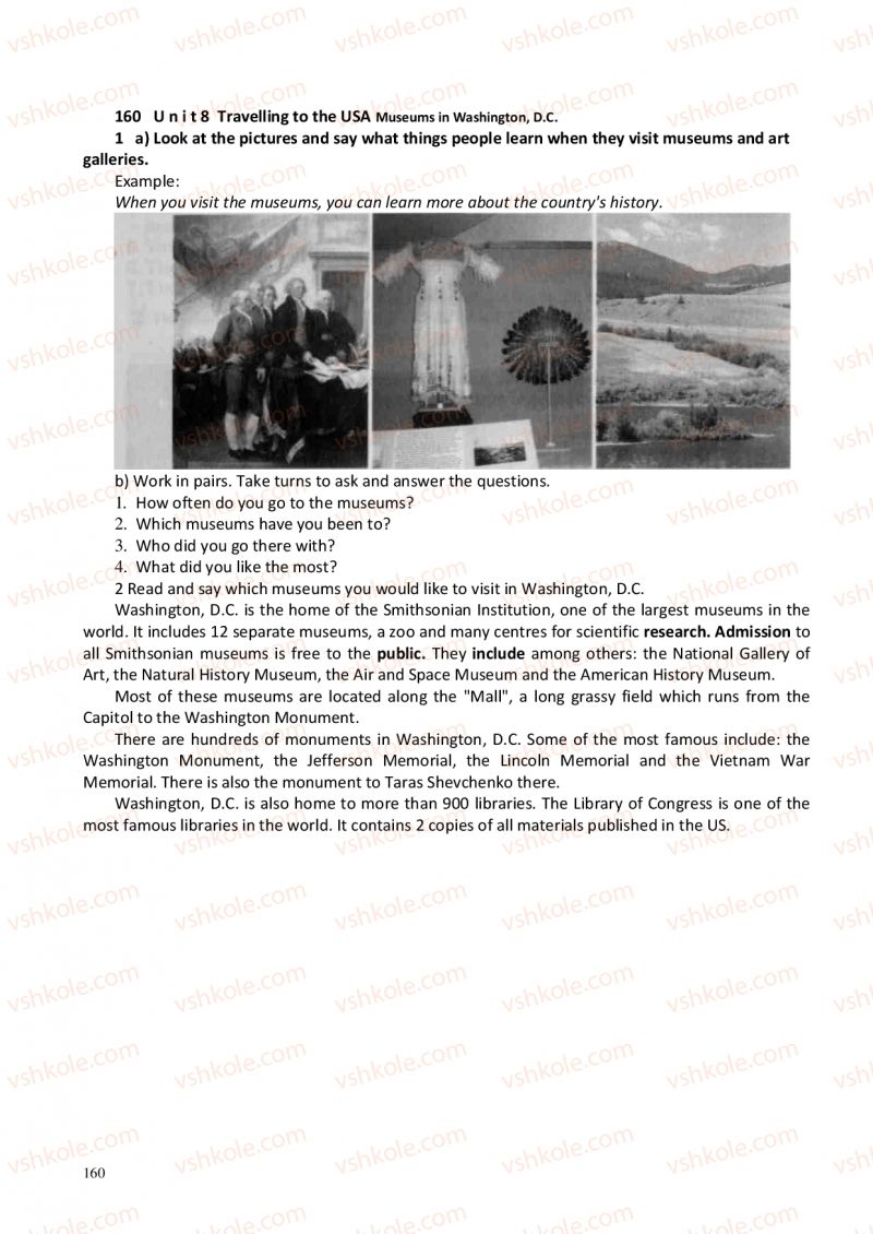 Страница 160 | Підручник Англiйська мова 6 клас А.М. Несвіт 2012