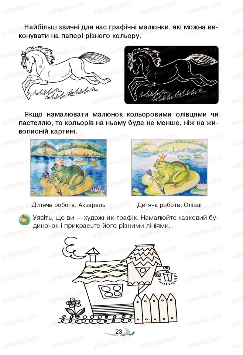 Страница 23 | Підручник Мистецтво 2 клас В.М. Островський, Г.П. Федун 2019