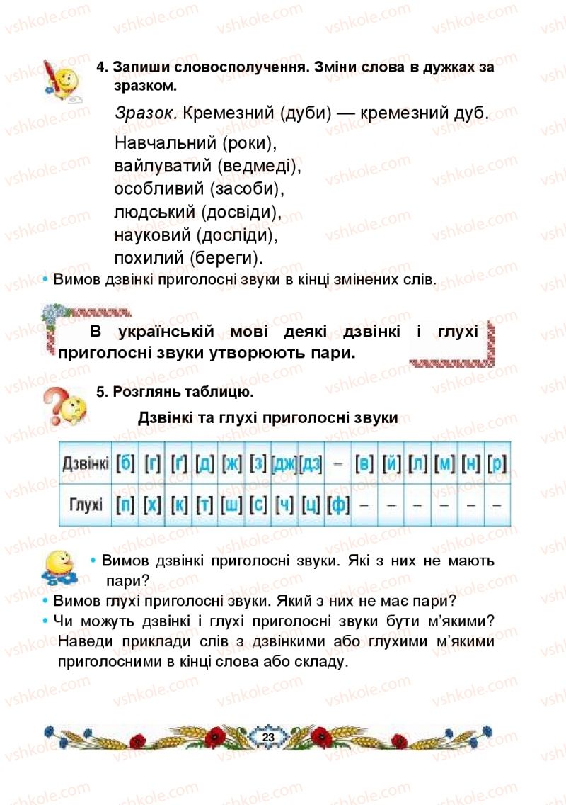 Страница 23 | Підручник Українська мова 2 клас В.І. Наумчук, М.М. Наумчук, Н.Я. Коник 2019 1 частина
