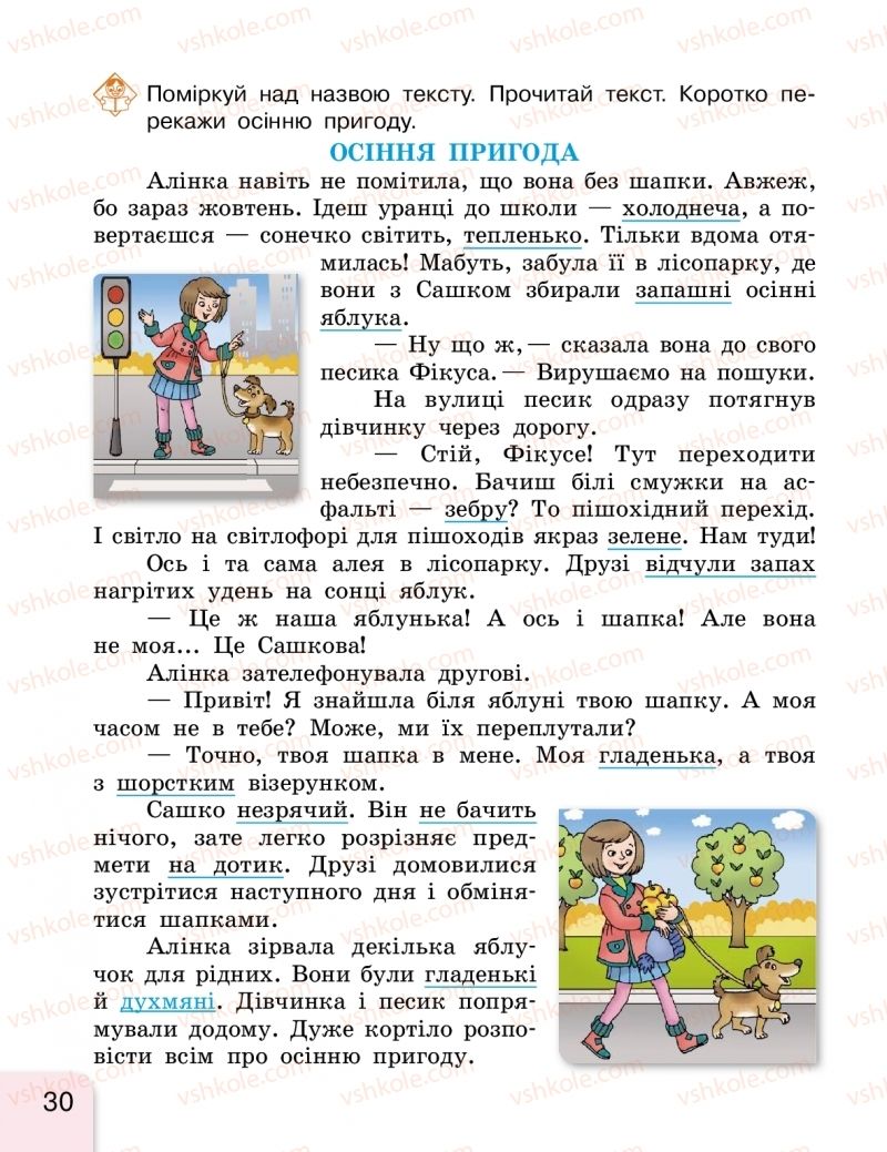 Страница 30 | Підручник Українська мова 2 клас Г.А. Іваниця 2019 1 частина