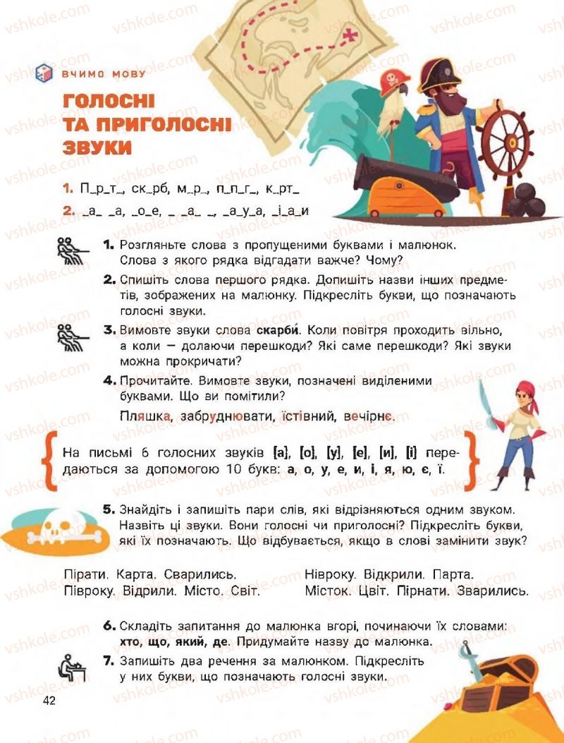 Страница 42 | Підручник Українська мова 2 клас О.Л. Іщенко, С.П. Логачевська 2019 1 частина