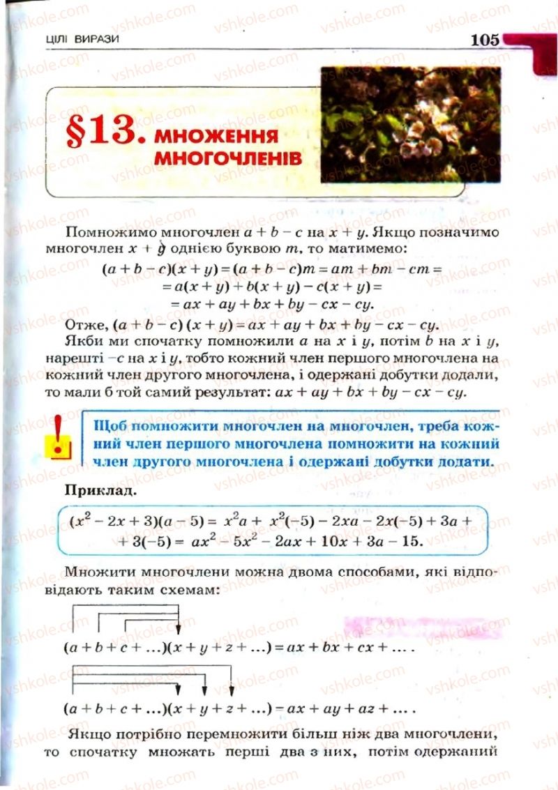 Страница 105 | Підручник Алгебра 7 клас Г.П. Бевз, В.Г. Бевз 2007