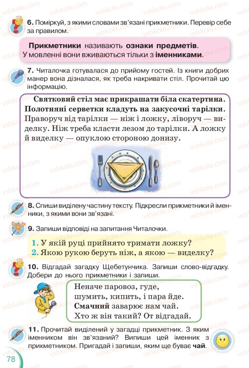 Страница 78 | Підручник Українська мова 2 клас К.І. Пономарьова 2019 1 частина