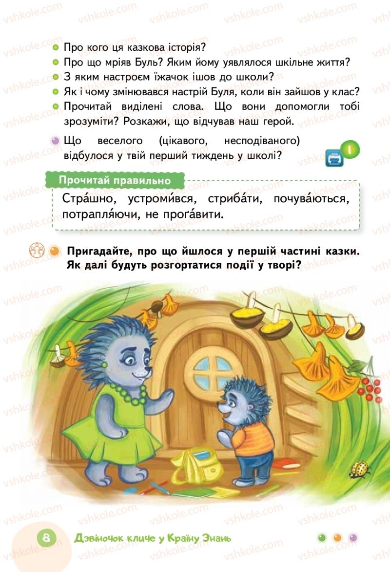 Страница 8 | Підручник Українська мова 2 клас М.С. Вашуленко 2019 2 частина