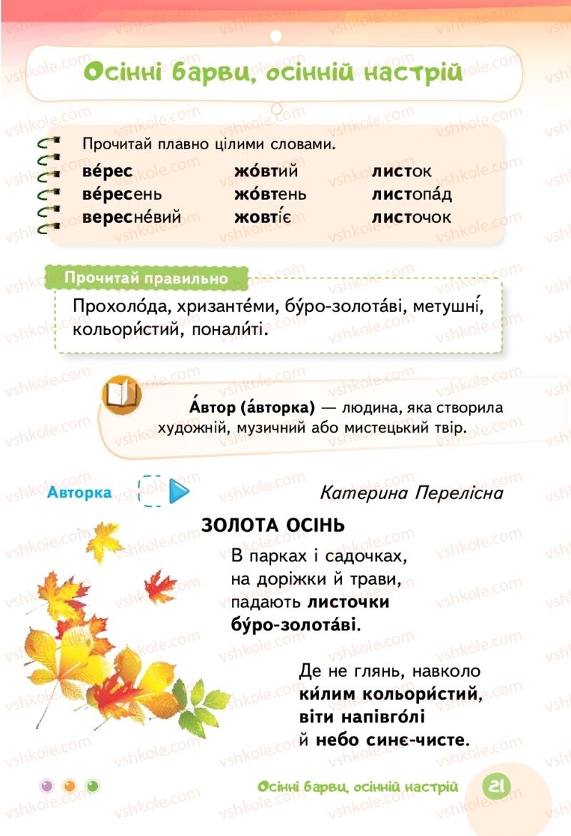 Страница 21 | Підручник Українська мова 2 клас М.С. Вашуленко 2019 2 частина