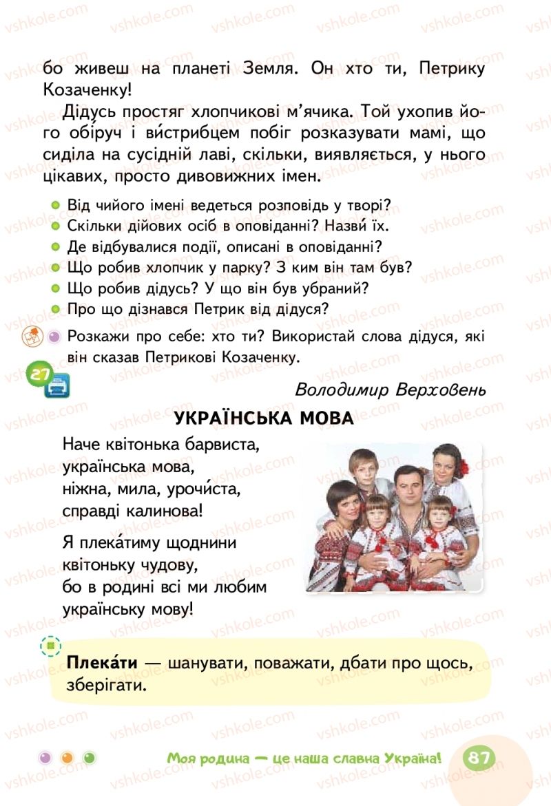 Страница 87 | Підручник Українська мова 2 клас М.С. Вашуленко 2019 2 частина