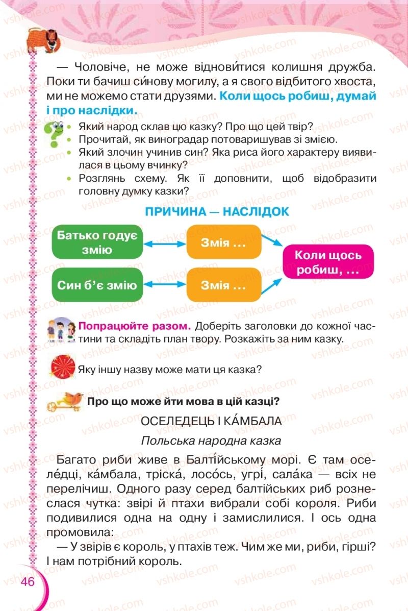 Страница 46 | Підручник Українська мова 2 клас О.Я. Савченко 2019 2 частина