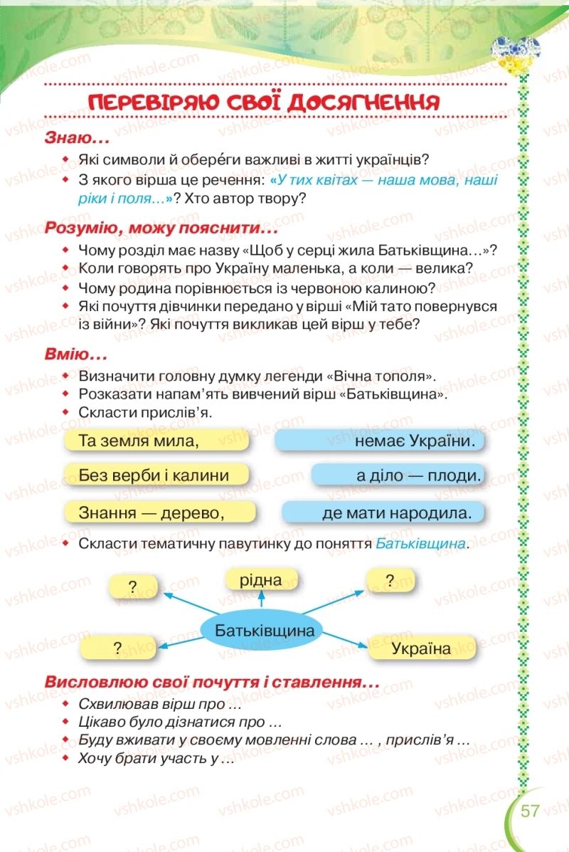 Страница 57 | Підручник Українська мова 2 клас О.Я. Савченко 2019 2 частина