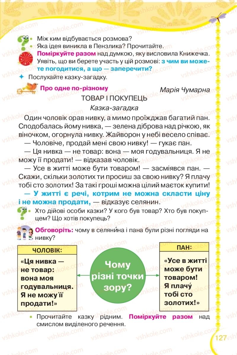 Страница 127 | Підручник Українська мова 2 клас О.Я. Савченко 2019 2 частина