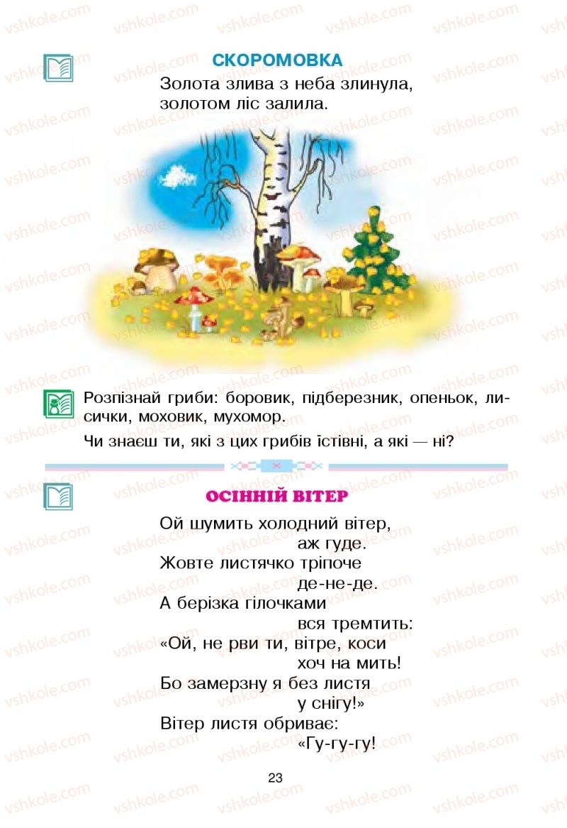 Страница 23 | Підручник Українська мова 2 клас В.П. Чипурко 2019 2 частина