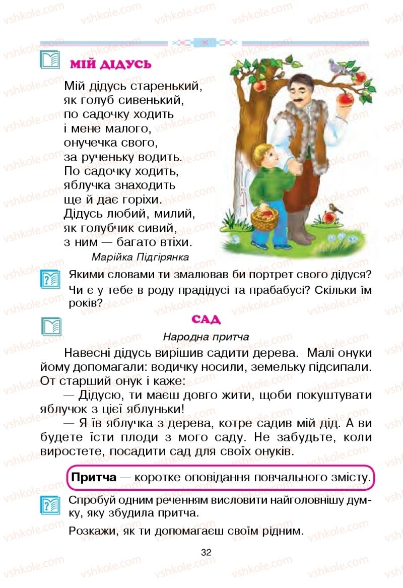 Страница 32 | Підручник Українська мова 2 клас В.П. Чипурко 2019 2 частина