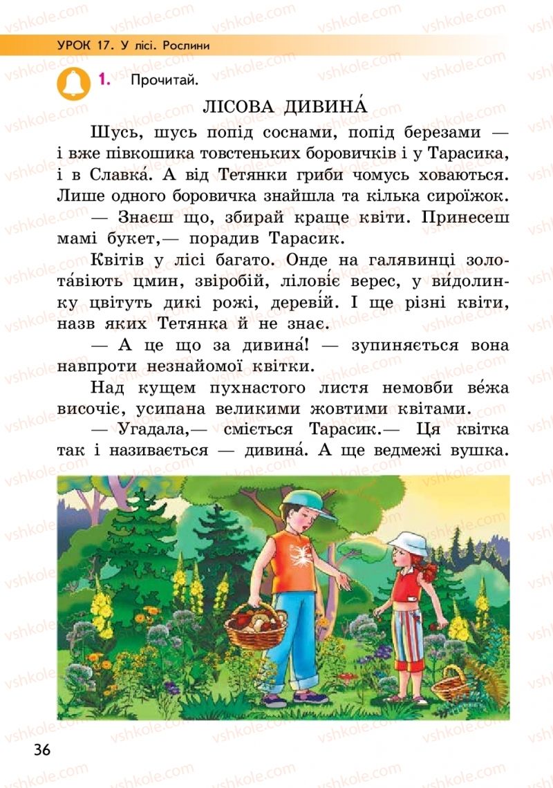 Страница 36 | Підручник Українська мова 2 клас О.М. Коваленко 2019 1 частина