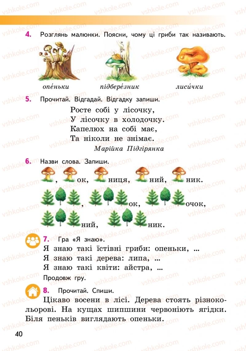 Страница 40 | Підручник Українська мова 2 клас О.М. Коваленко 2019 1 частина