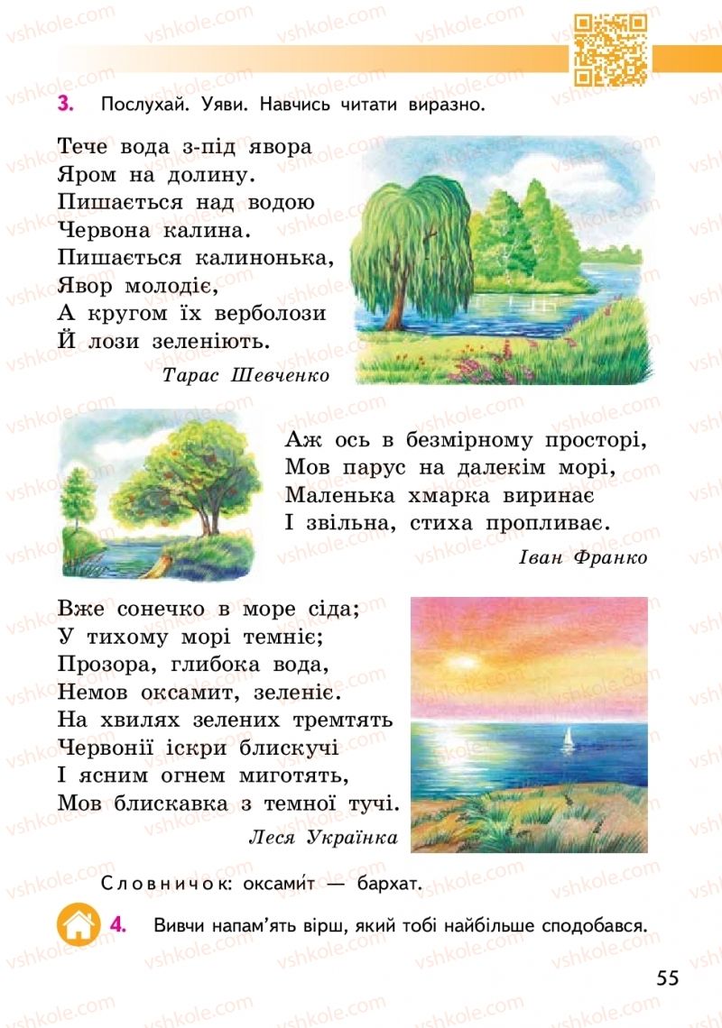 Страница 55 | Підручник Українська мова 2 клас О.М. Коваленко 2019 1 частина