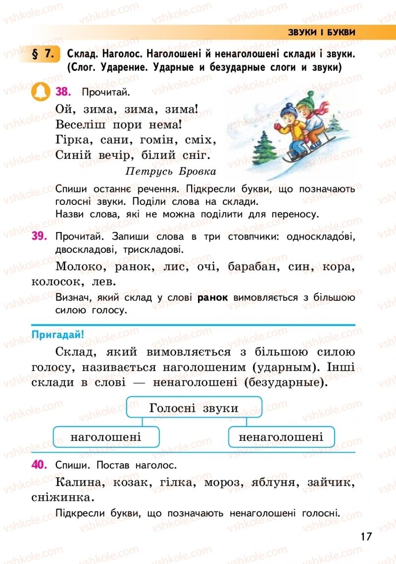 Страница 17 | Підручник Українська мова 2 клас О.М. Коваленко 2019 2 частина