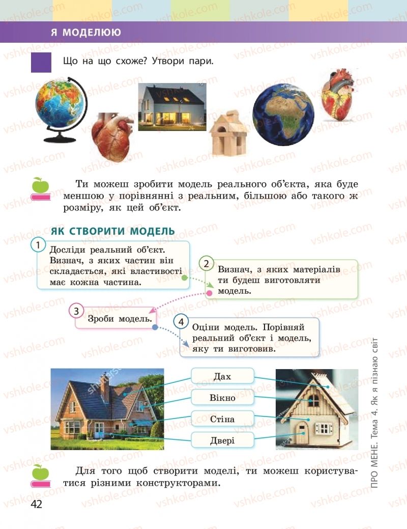 Страница 42 | Підручник Я досліджую світ 2 клас І.О. Большакова, М.С. Пристінська 2019 1 частина