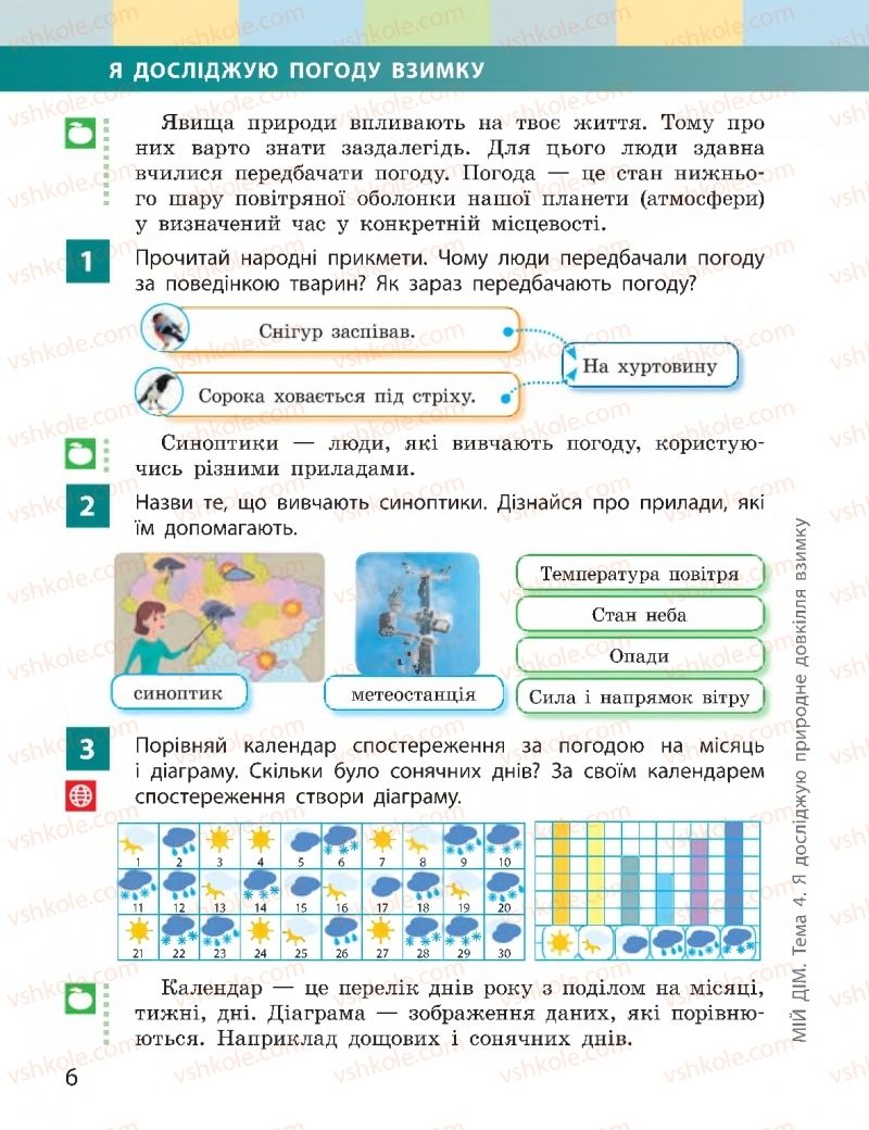 Страница 6 | Підручник Я досліджую світ 2 клас І.О. Большакова, М.С. Пристінська 2019 2 частина