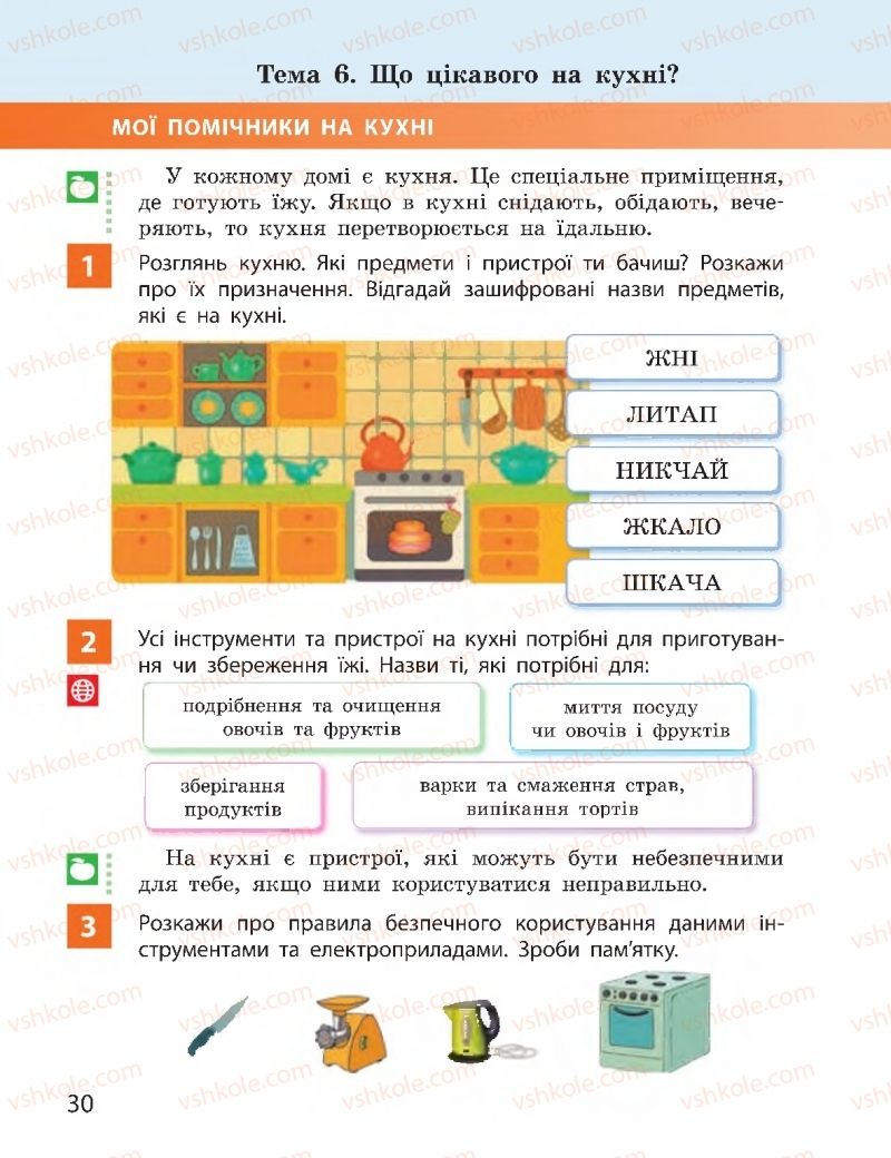 Страница 30 | Підручник Я досліджую світ 2 клас І.О. Большакова, М.С. Пристінська 2019 2 частина