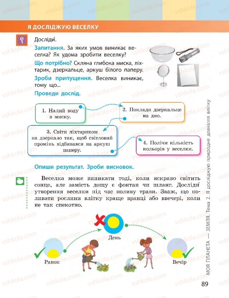 Страница 89 | Підручник Я досліджую світ 2 клас І.О. Большакова, М.С. Пристінська 2019 2 частина