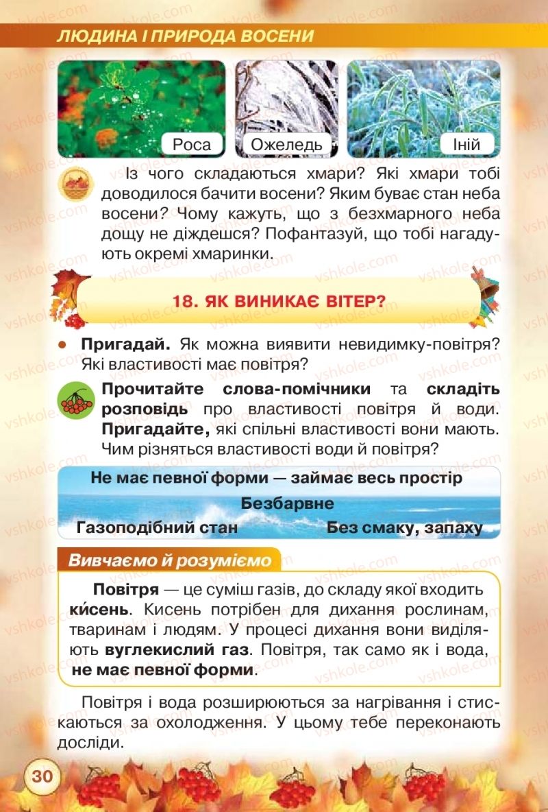 Страница 30 | Підручник Я досліджую світ 2 клас І.В. Грущинська, З.М. Хитра 2019 1 частина