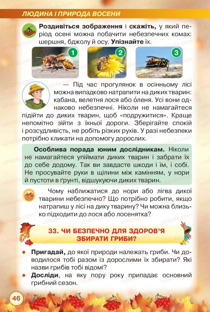 Страница 46 | Підручник Я досліджую світ 2 клас І.В. Грущинська, З.М. Хитра 2019 1 частина