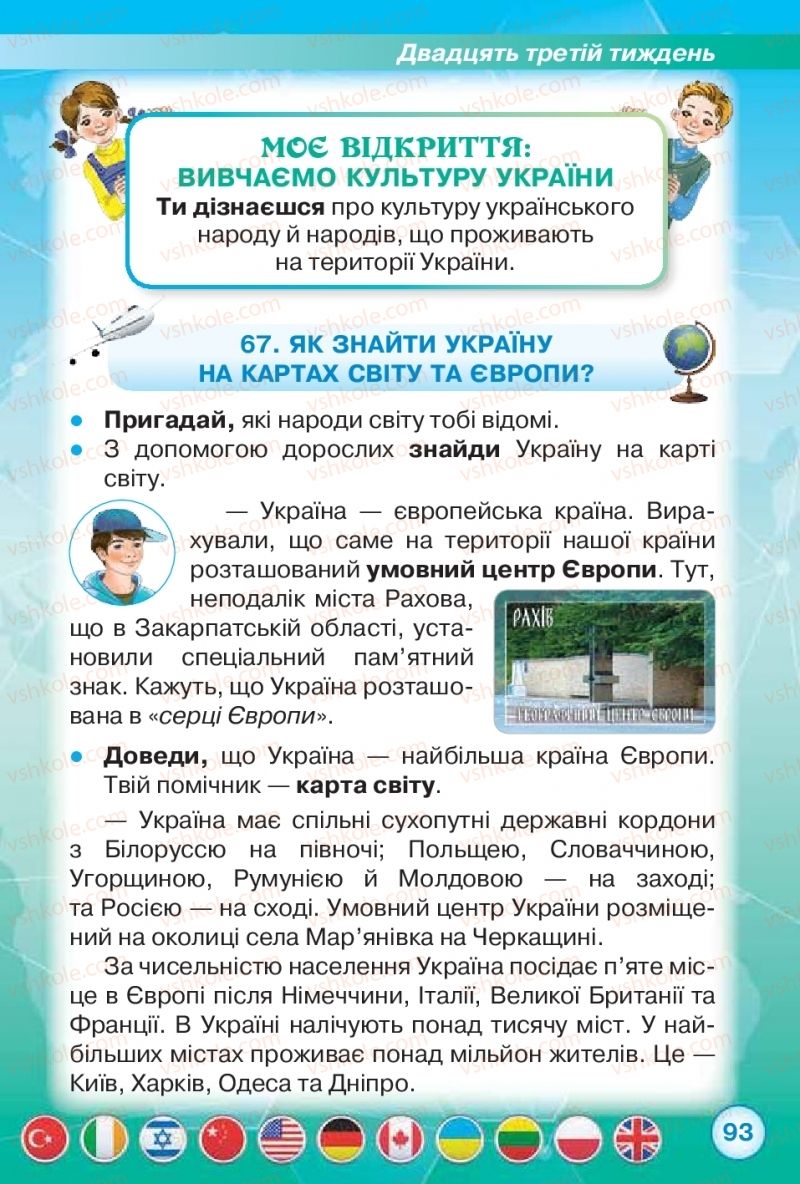 Страница 93 | Підручник Я досліджую світ 2 клас І.В. Грущинська, З.М. Хитра 2019 1 частина